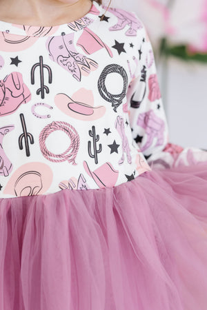 (S) Wild West L/S Tutu Dress-Mila & Rose ®