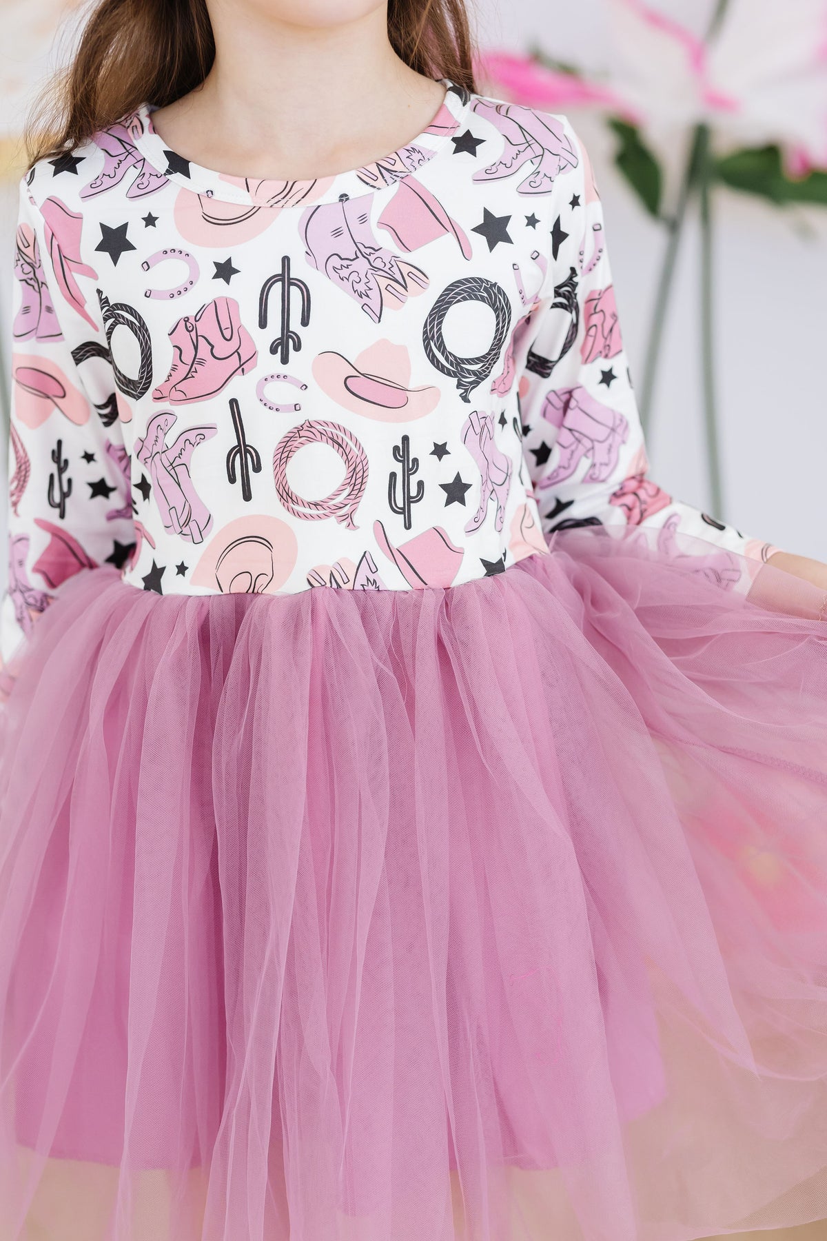 (S) Wild West L/S Tutu Dress-Mila & Rose ®
