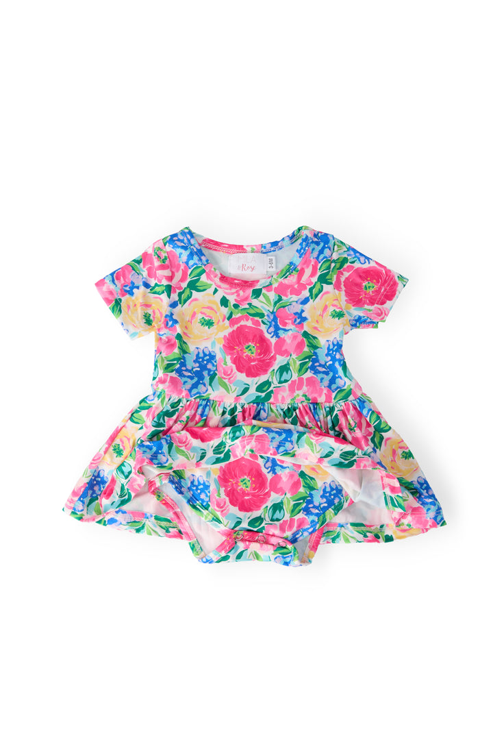 Wildflower Wishes S/S Twirl Bodysuit-Mila & Rose ®