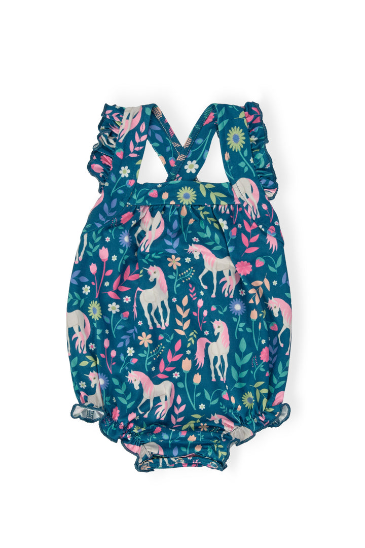 SALE Wish Upon a Unicorn Ruffle Cross Back Romper-Mila & Rose ®