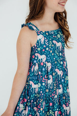 Wish Upon a Unicorn Ruffle Maxi Dress-Mila & Rose ®