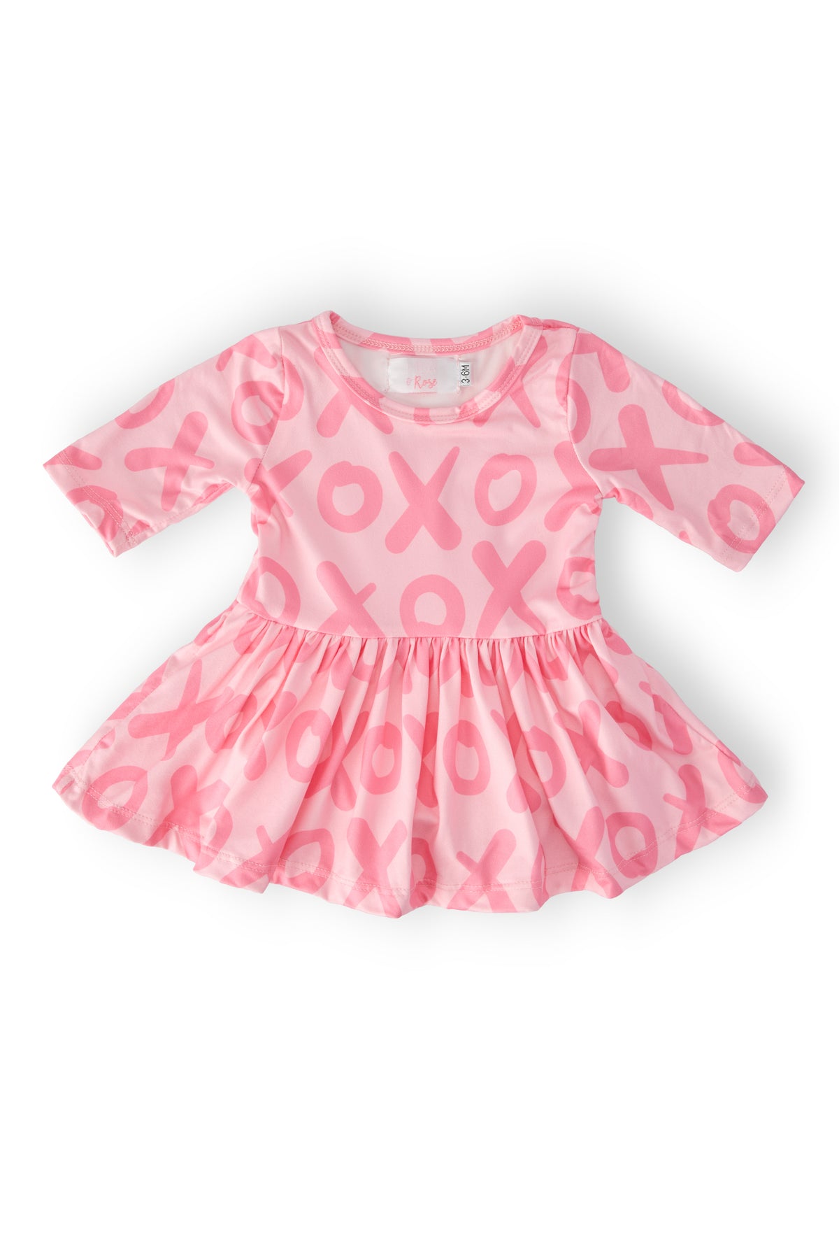 XOXO 3/4 Sleeve Twirl Bodysuit-Mila & Rose ®