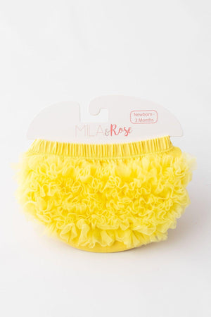 Yellow Ruffle Bum Bloomer-Mila & Rose ®