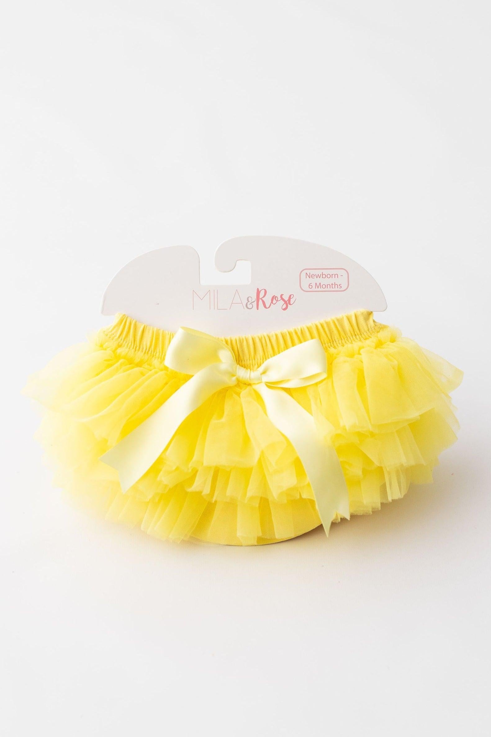 Yellow Ruffle Tutu Bloomer-Mila & Rose ®