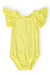 Yellow S/S Flutter Sleeve Leotard-Mila & Rose ®