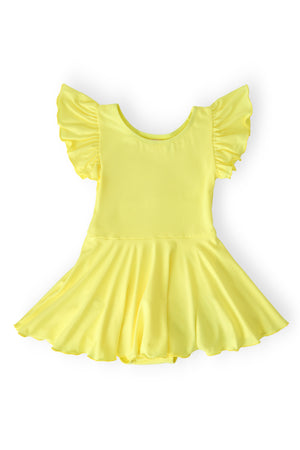 Yellow S/S Twirl Leotard-Mila & Rose ®