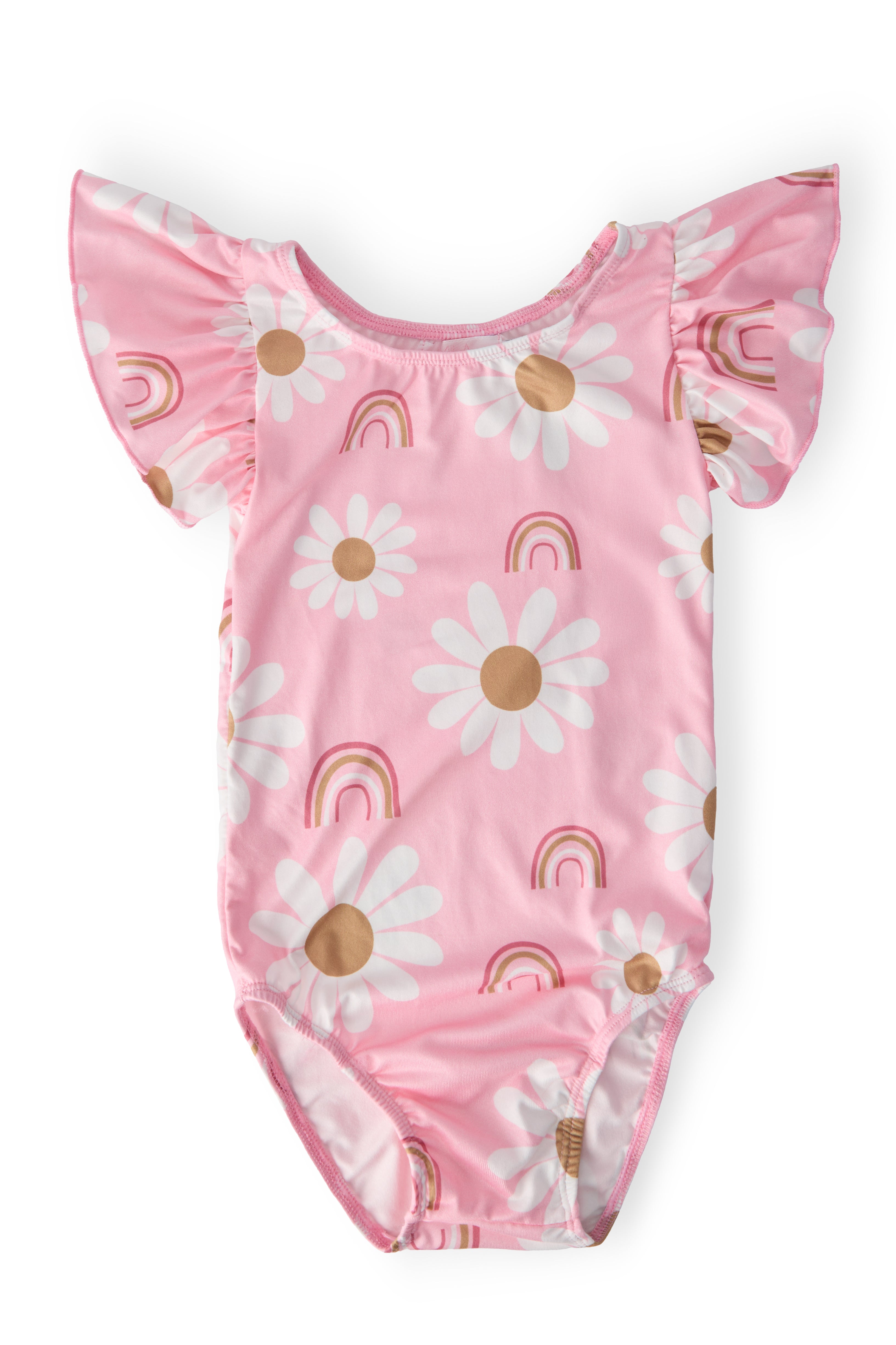 You are My Sunshine S/S Flutter Sleeve Leotard-Mila & Rose ®