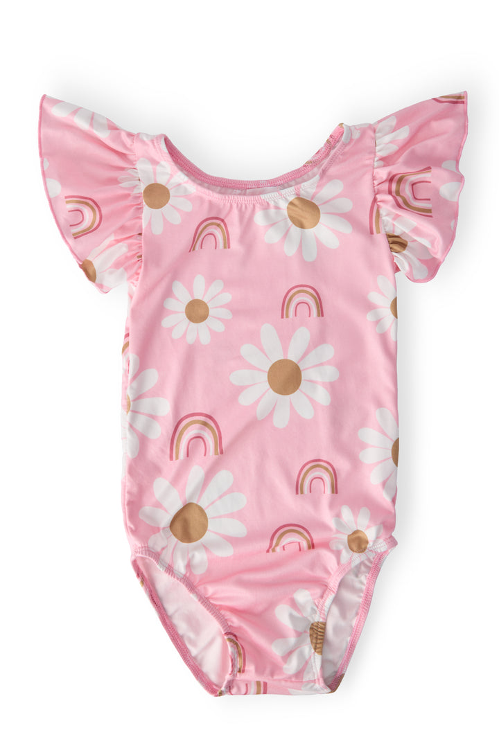 You are My Sunshine S/S Flutter Sleeve Leotard-Mila & Rose ®