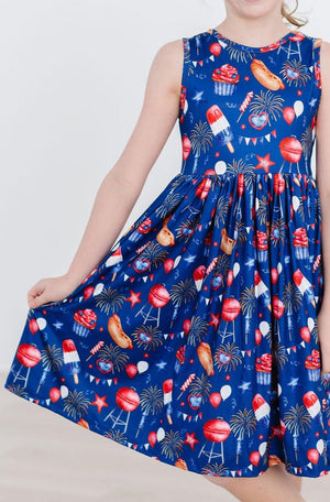 You Look Like the 4th of July Tank Twirl Dress-Mila & Rose ®