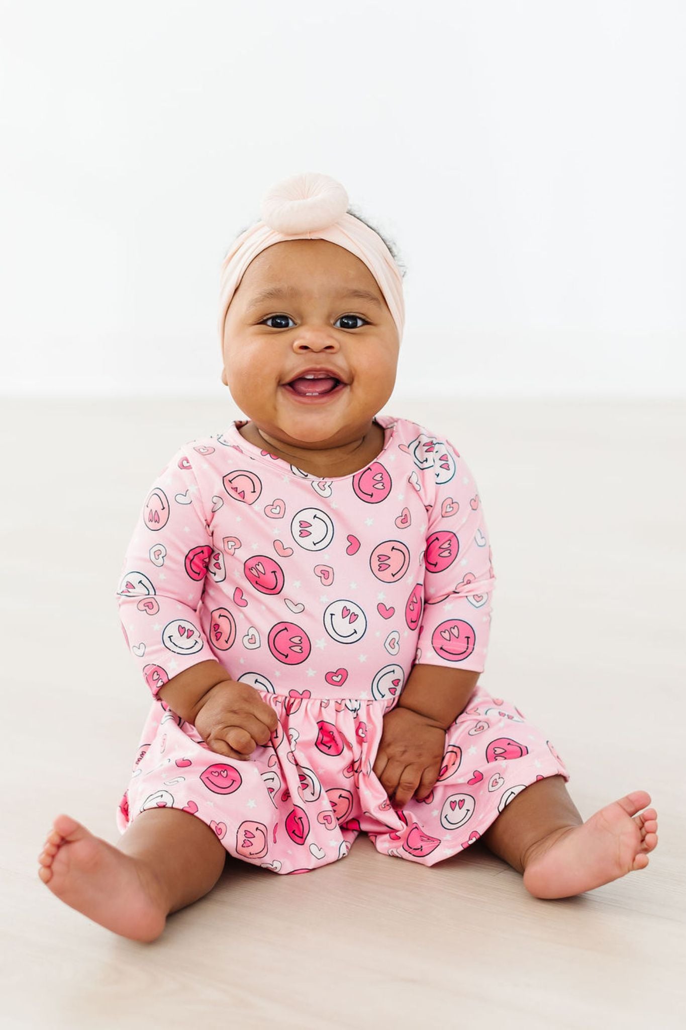 You Make Me Happy 3/4 Sleeve Twirl Bodysuit-Mila & Rose ®