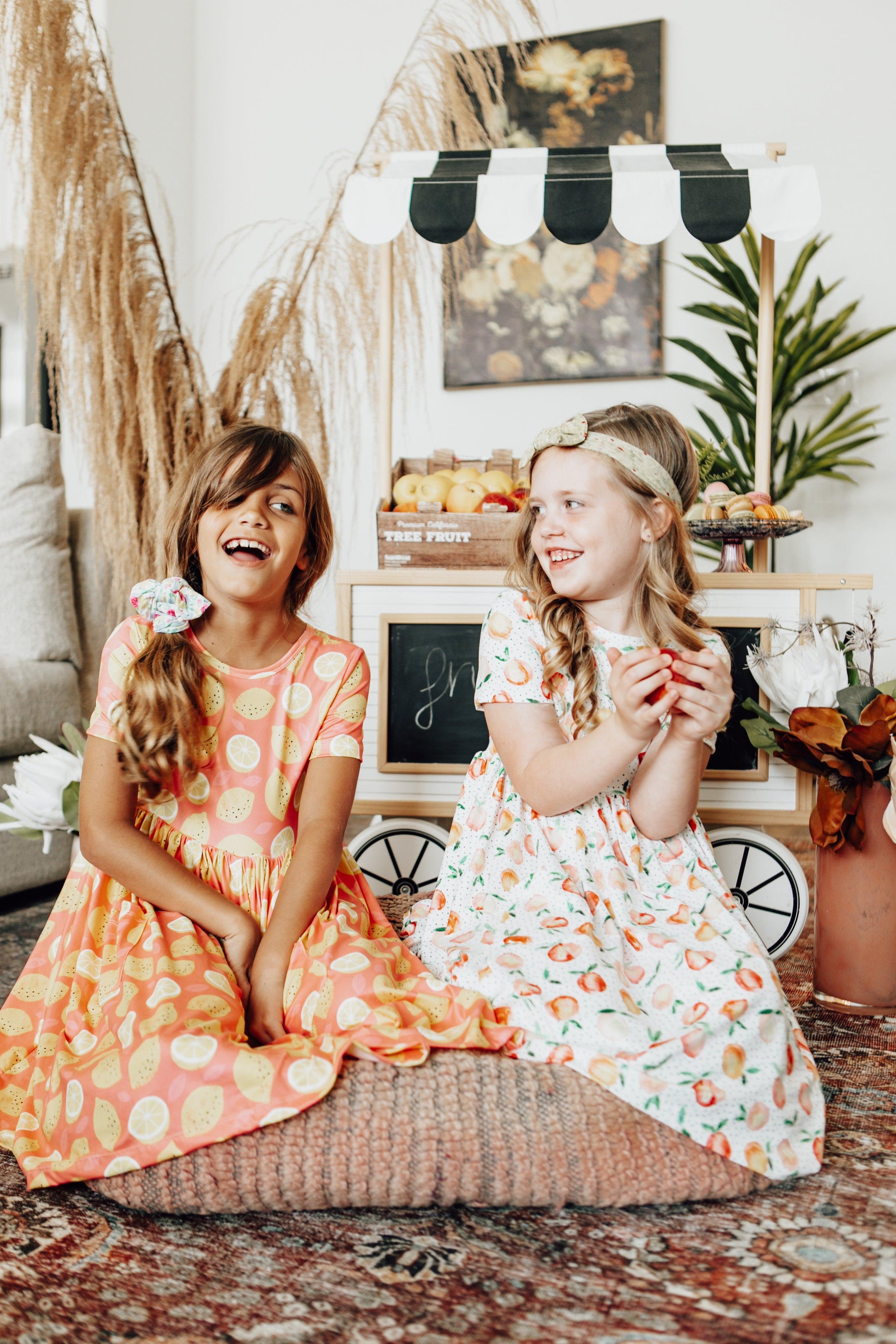 You're a Peach S/S Pocket Twirl Dress-Mila & Rose ®