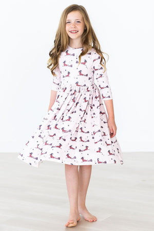 Happy Howl-oween Pocket Twirl Dress-Mila & Rose ®