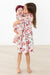 Footballs & Flowers 3/4 Sleeve Twirl Bodysuit-Mila & Rose ®