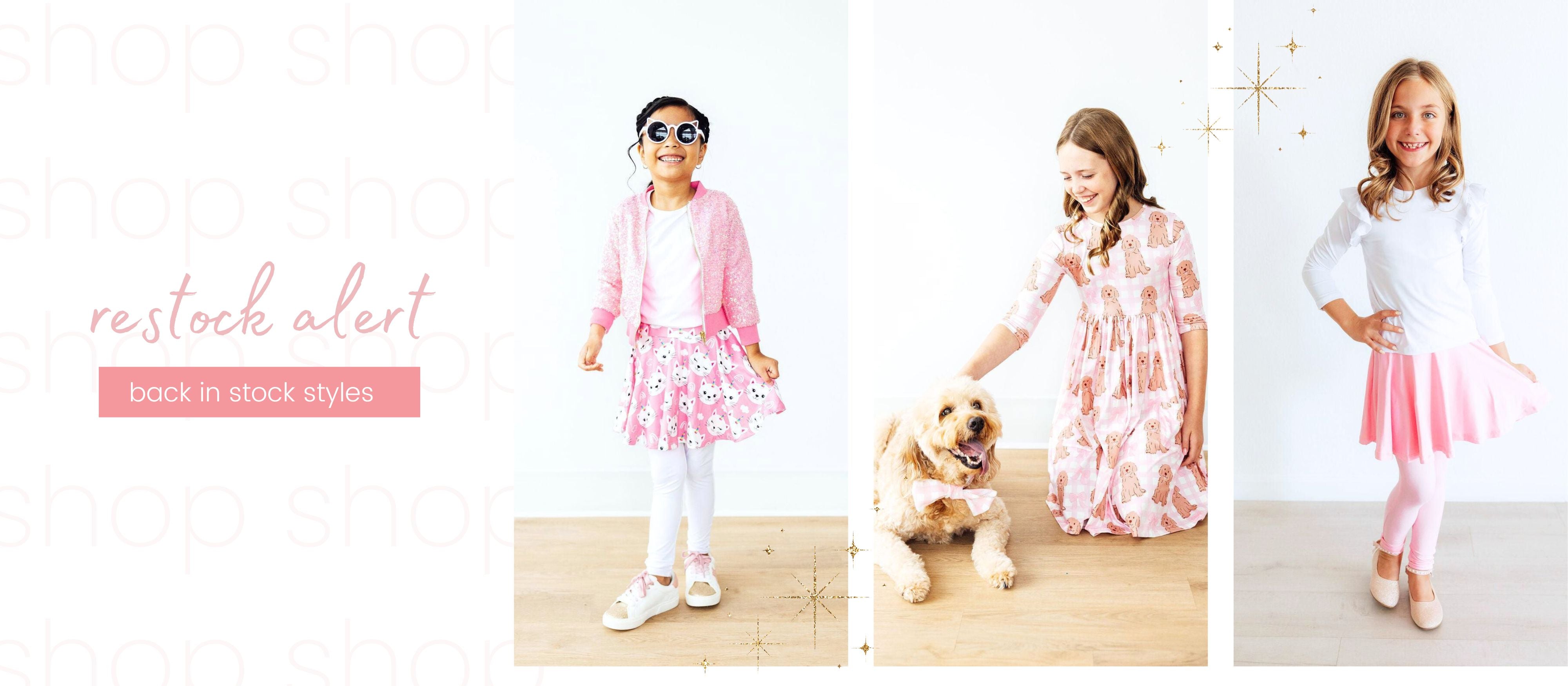 little girls fall and winter back in stock styles