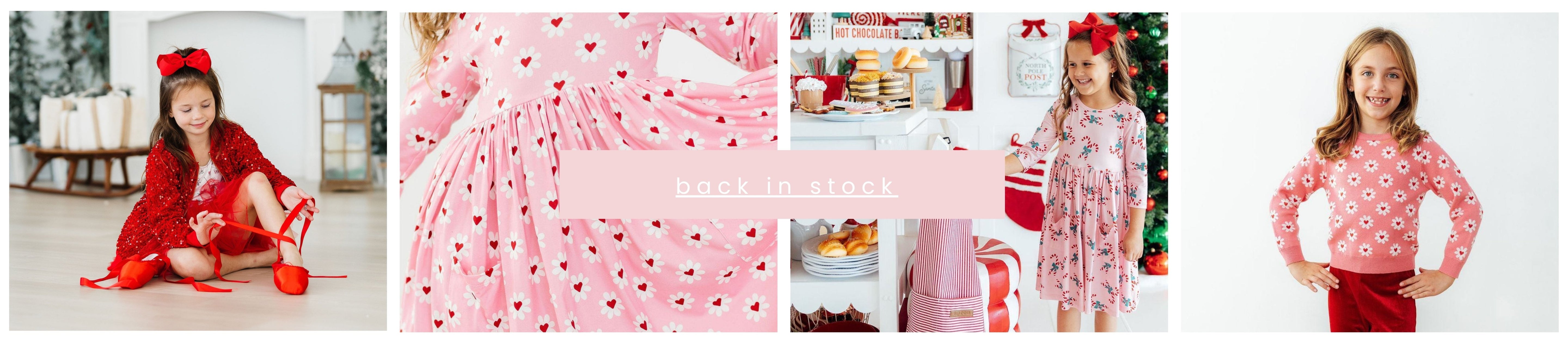 little girls back in stock christmas clothes