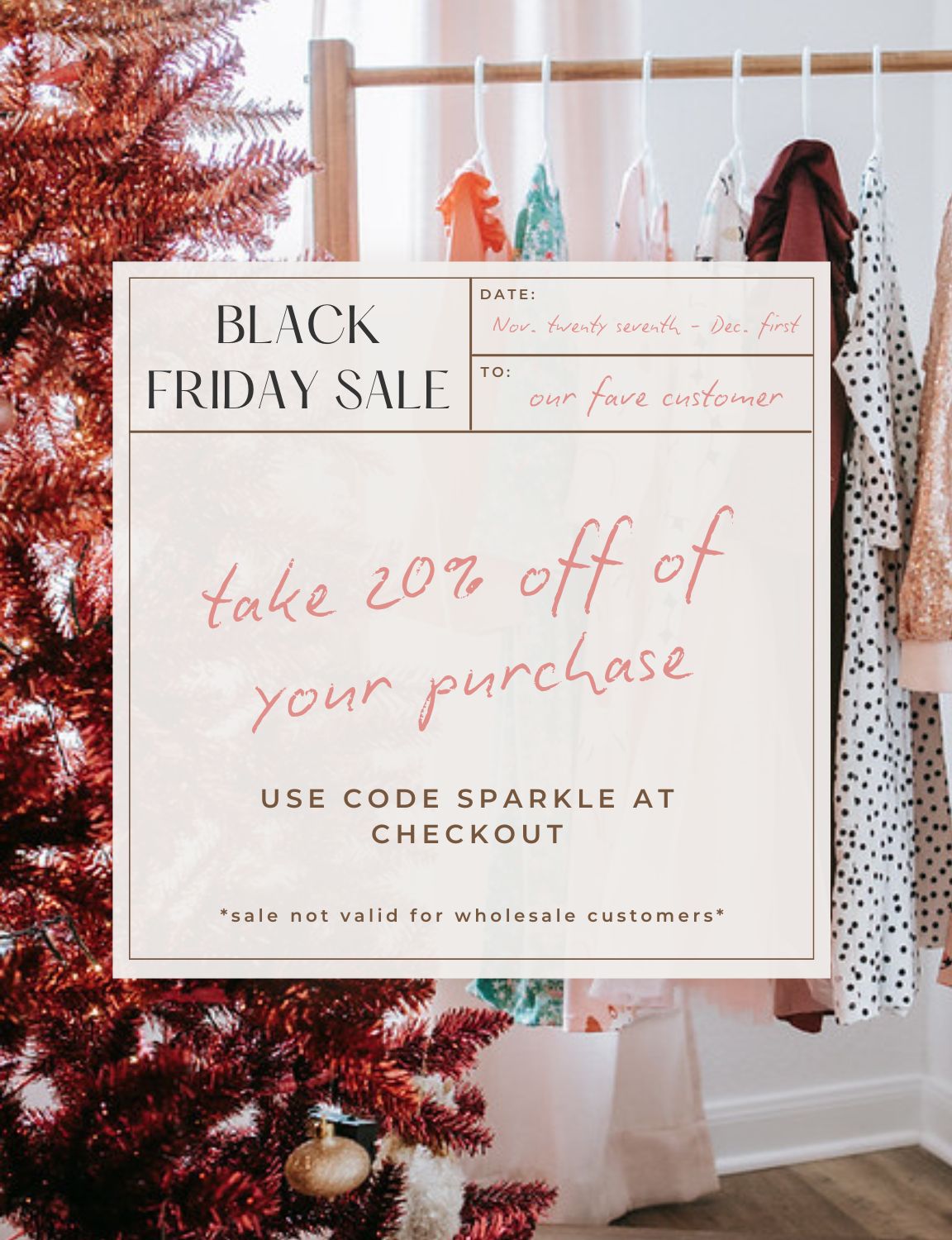 mila and rose Black Friday sale