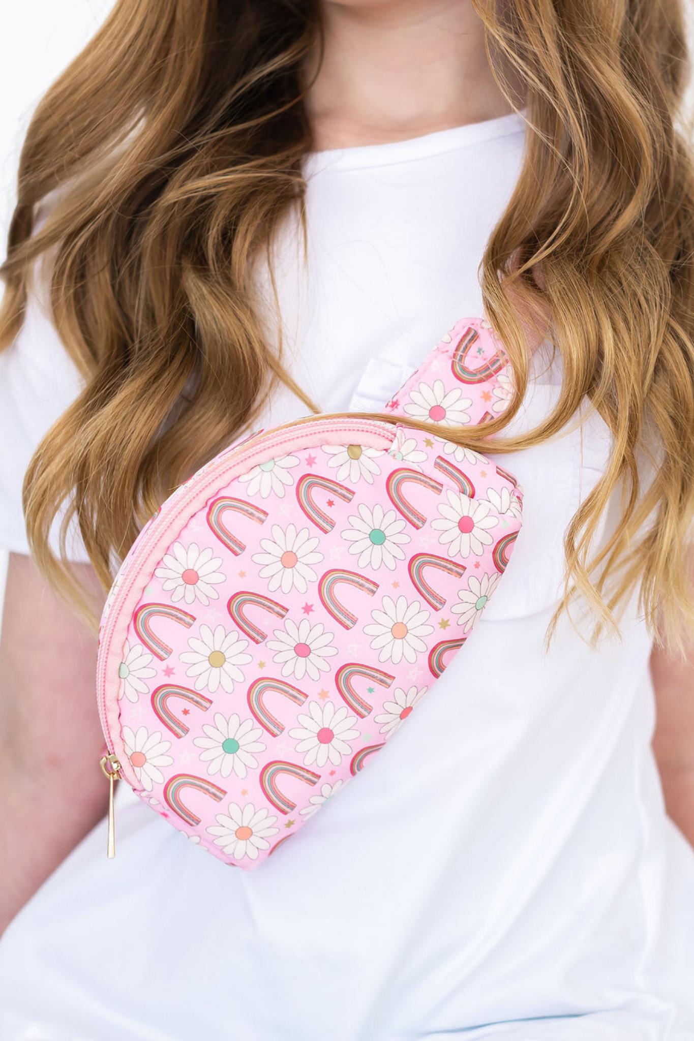 Rainbow belt bag best sale