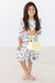 Classic Christmas 3/4 Sleeve Ruffle Twirl Dress-Mila & Rose ®