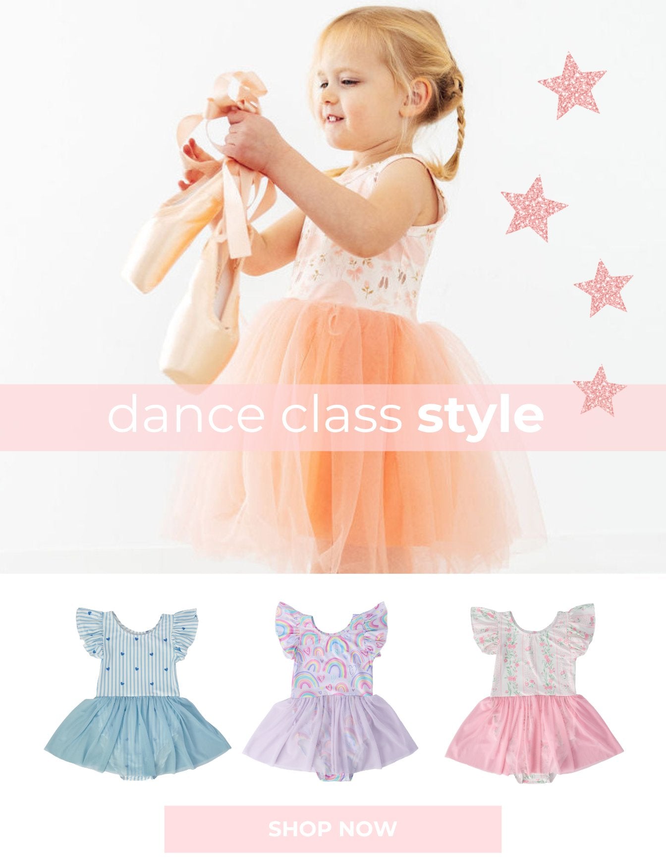 little girls dance class leotards and tutus