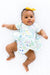 Spring Dandelion Floral S/S Twirl Bodysuit-Mila & Rose ®
