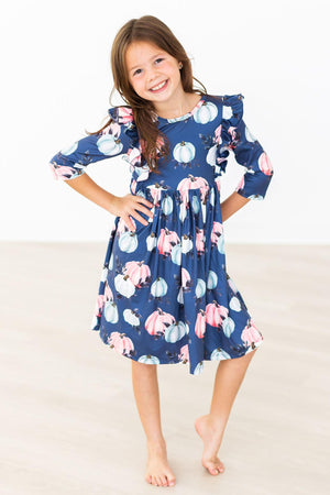 Gourdgeous Ruffle Twirl Dress-Mila & Rose ®