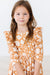 Golden Blooms Ruffle Twirl Dress-Mila & Rose ®