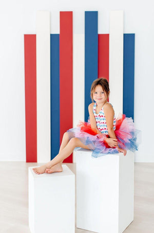 Red, White & Cute Tank Tutu Leotard-Mila & Rose ®