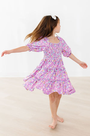 Playful Posy Smocked Ruffle Dress-Mila & Rose ®