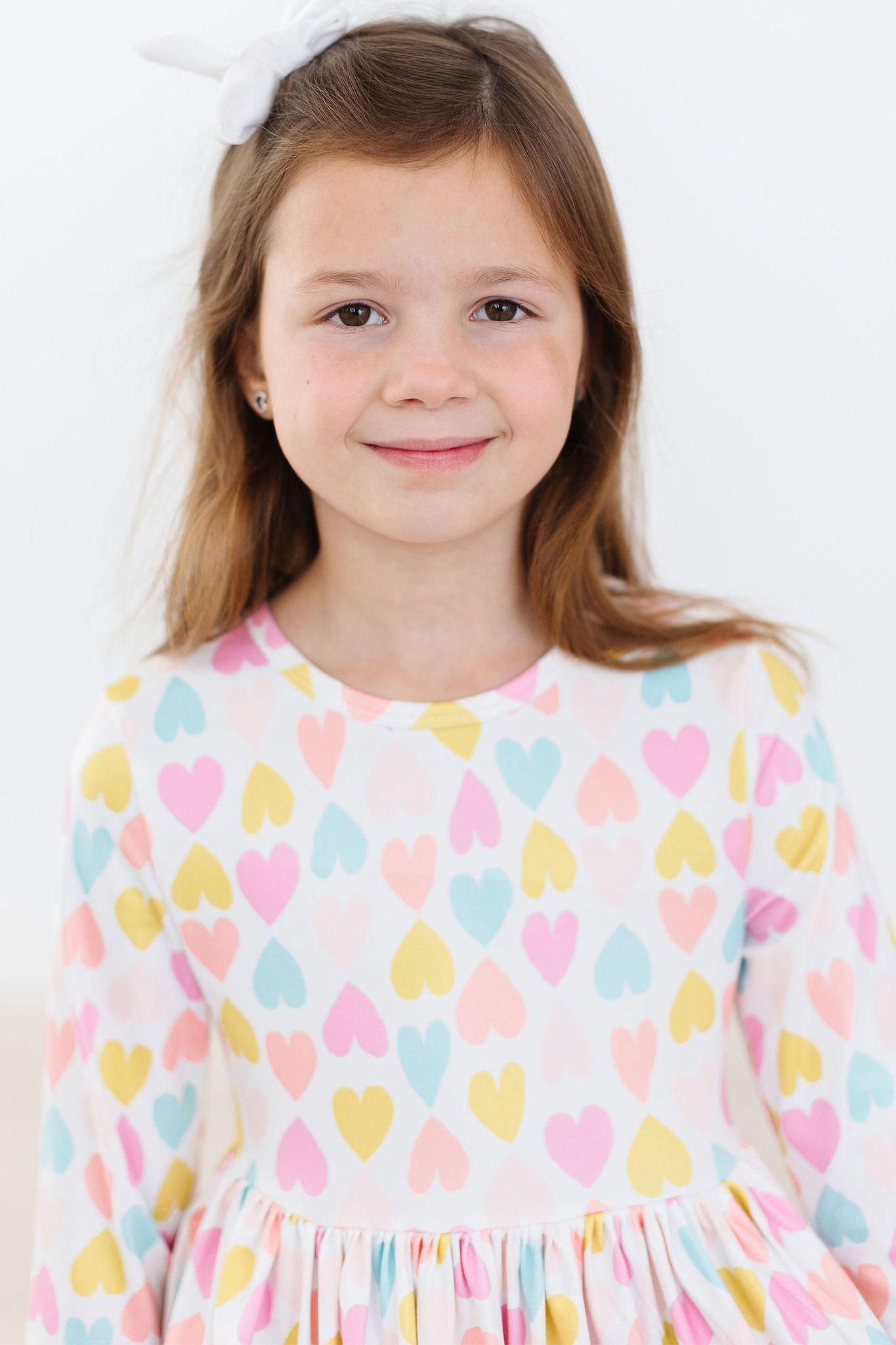Sweetheart 3/4 Sleeve Pocket Twirl Dress-Mila & Rose ®