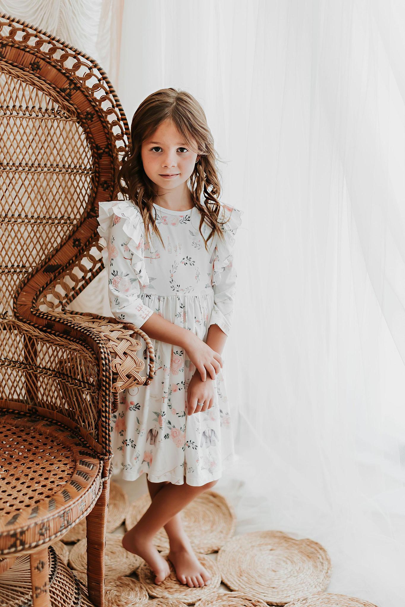 SALE Flower Girl Ruffle Twirl Dress-Mila & Rose ®