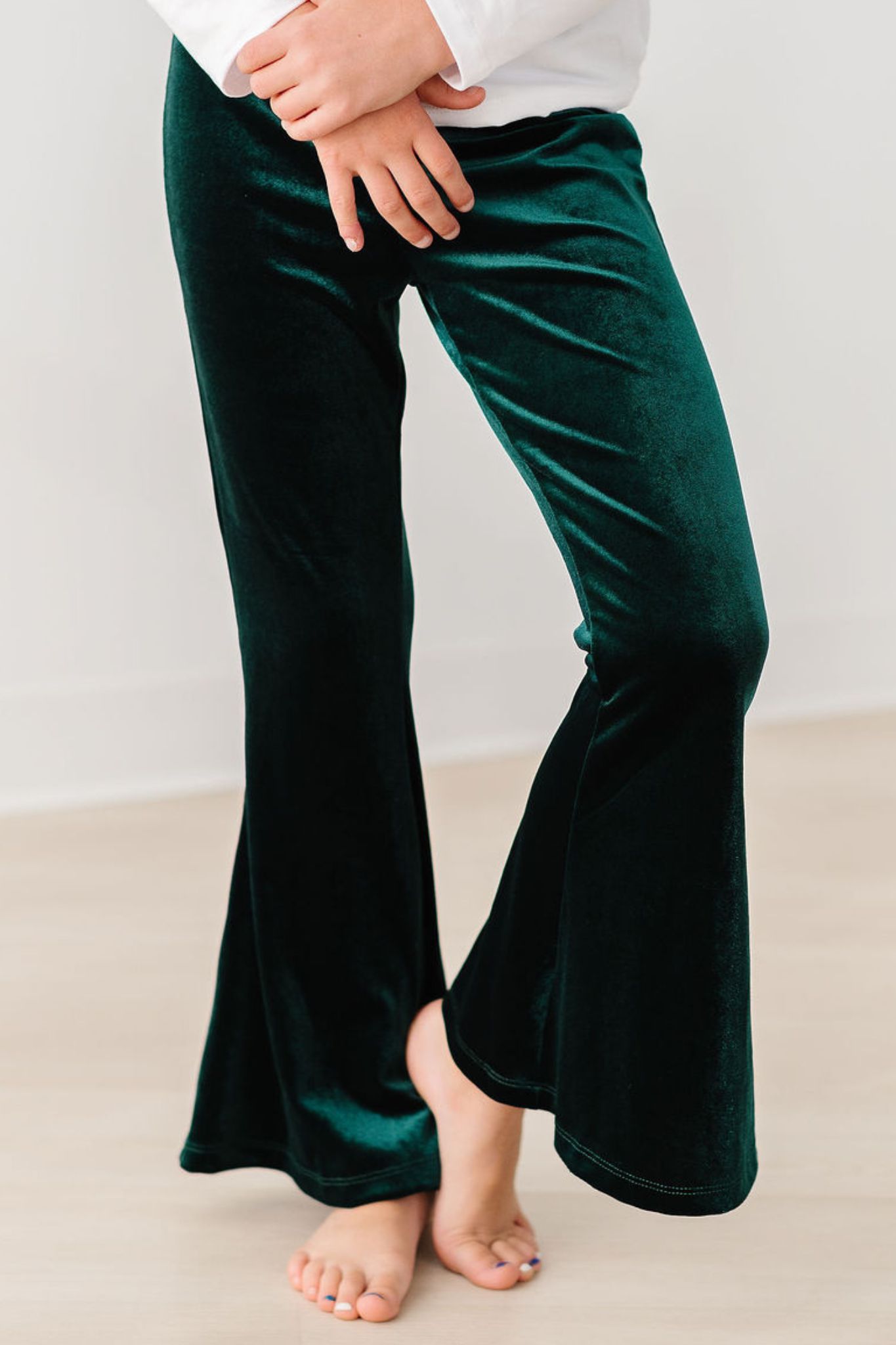 Hunter Green Velvet Bells-Mila & Rose ®