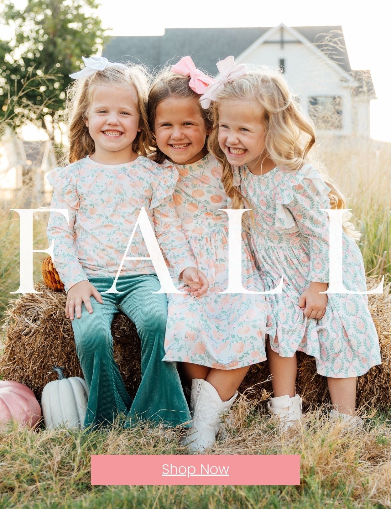 mila and rose girls fall pumpkin dresses