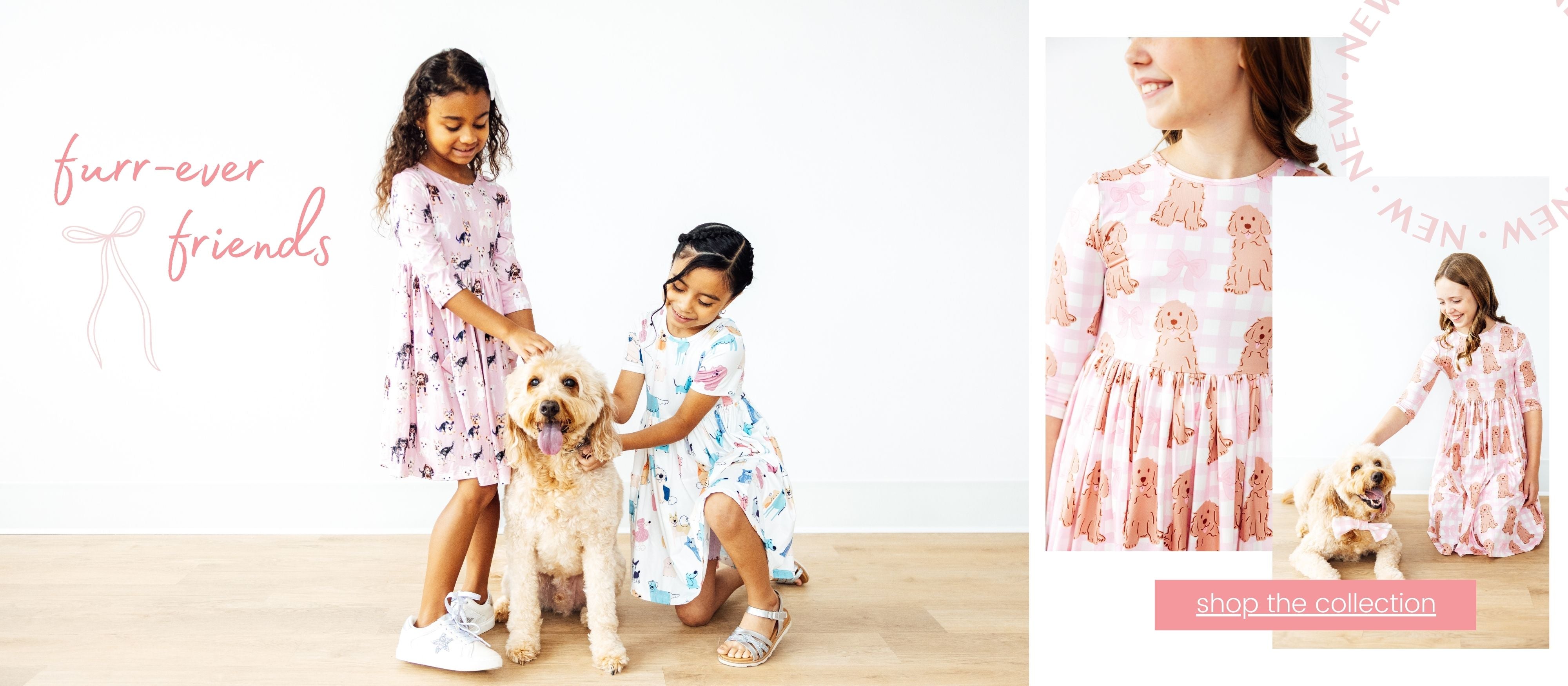 mila and rose girls puppy dog twirl dress