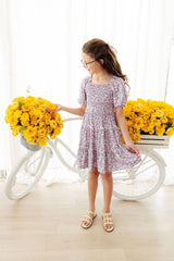 Lovely Lavender Smocked Ruffle Dress-Mila & Rose ®