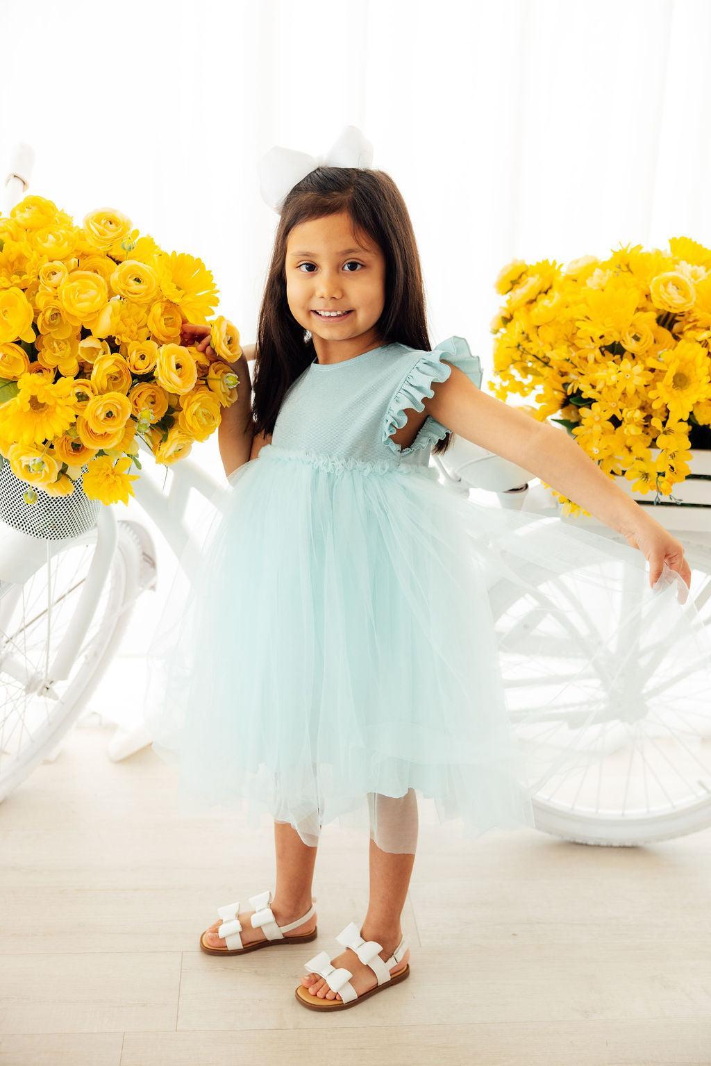 Sage Shimmer Tutu Dress-Mila & Rose ®