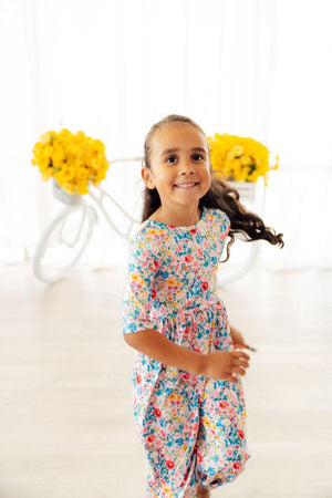 Fluttering Flowers Wide Leg Jumpsuit-Mila & Rose ®