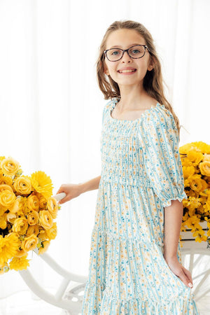 Buttercup Blooms Smocked Ruffle Dress-Mila & Rose ®