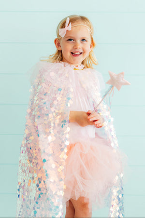 Ballet Pink Sequin Cape-Mila & Rose ®