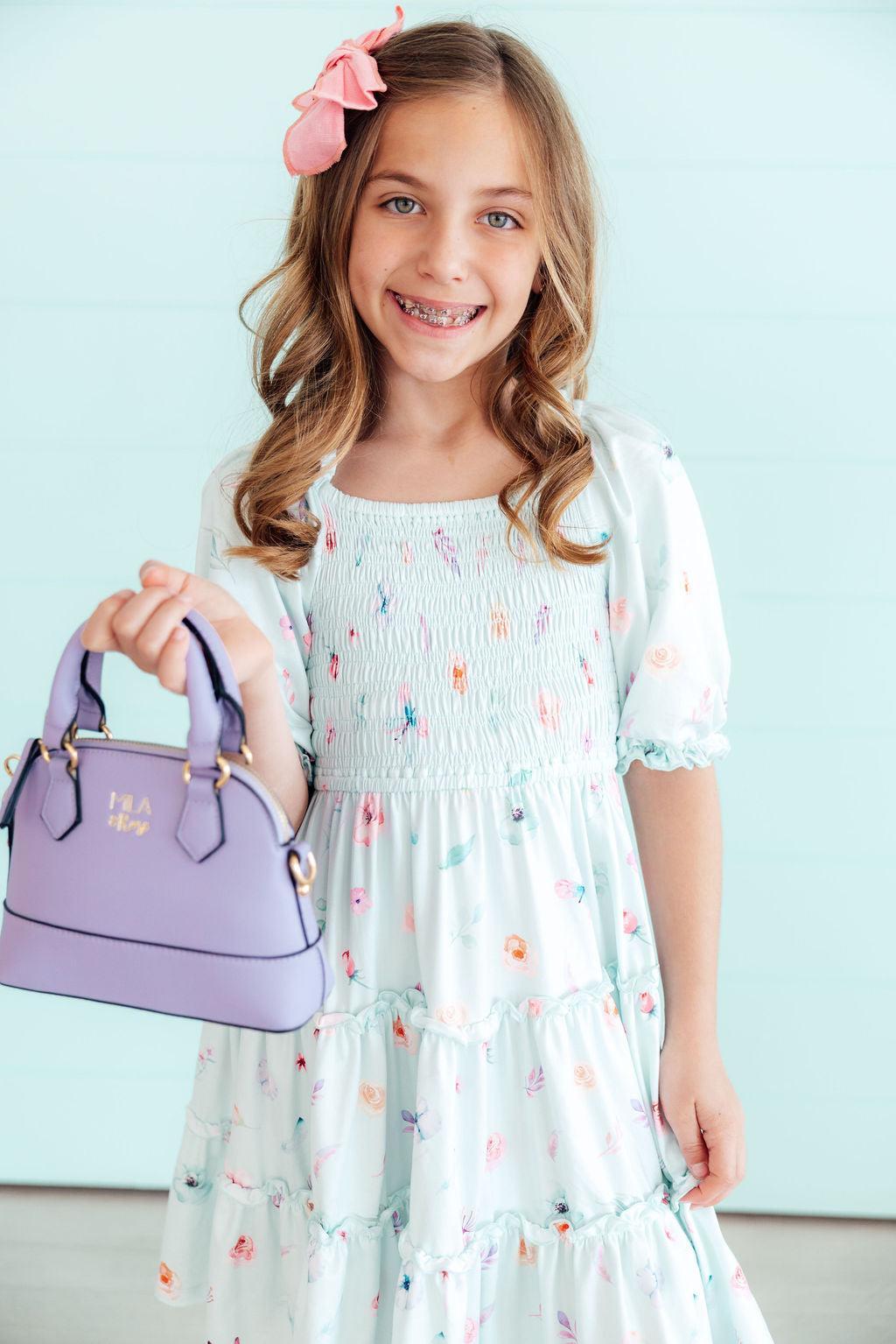 Butterfly Ballet Smocked Ruffle Dress-Mila & Rose ®