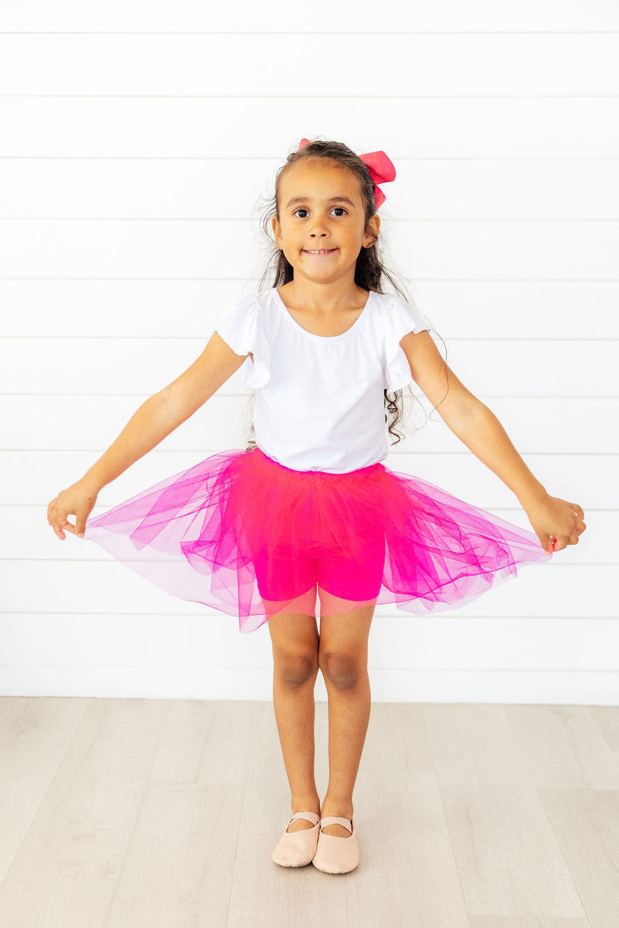 Hot Pink Tutu Shorts-Mila & Rose ®