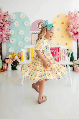 Easter Picnic Smocked Ruffle Dress-Mila & Rose ®