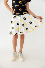 Iowa White Tigerhawk Twirl Skort-Mila & Rose ®
