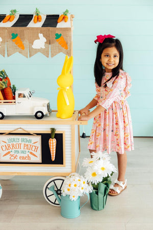 Daisy Ducklings 3/4 Sleeve Ruffle Twirl Dress-Mila & Rose ®