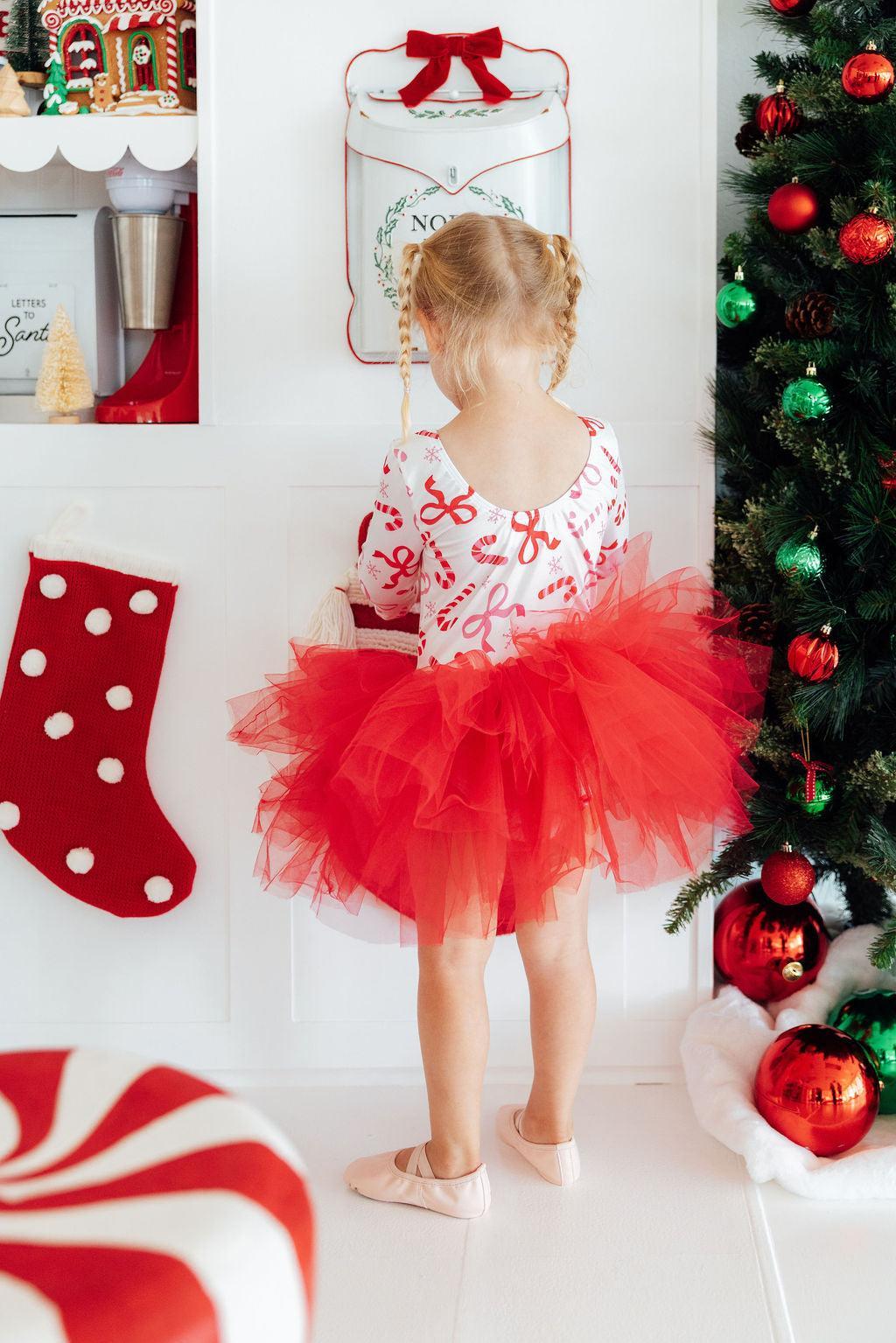 Candy Cane Lane 3/4 Tutu Leotard-Mila & Rose ®