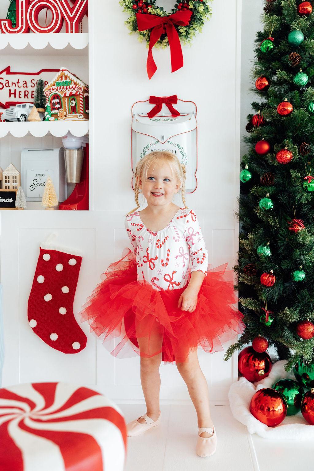 Candy Cane Lane 3/4 Tutu Leotard-Mila & Rose ®