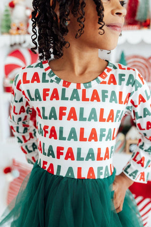 Fa la la L/S Tutu Dress-Mila & Rose ®