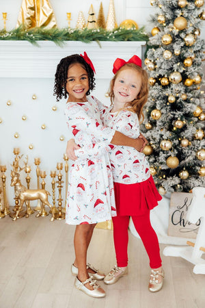 Mistletoe Magic 3/4 Sleeve Pocket Twirl Dress-Mila & Rose ®