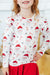 Mistletoe Magic L/S Ruffle Tee-Mila & Rose ®