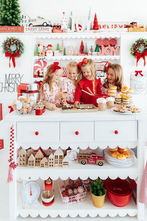 Candy Cane Lane L/S Pocket Twirl Dress-Mila & Rose ®