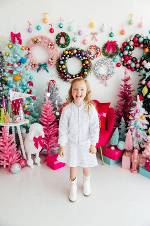 White Velvet Sequin Jacket-Mila & Rose ®